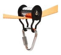 Polea : Deslizador De Cuerda De Hierro con 5 Rodillos, Polea De Tirolesa, Soporte De Carga Fuerte | Rendimiento De Deslizamiento Suave, Accesorios para Carreras De Obstáculos, Juegos En