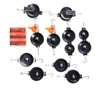 Polea doble, suministros escolares de mecánica de física, kits de ciencia de laboratorio de bloques individuales | para autoaprendizaje, grupo, estudio, concepto, práctica, aula, hogar, estudiantes