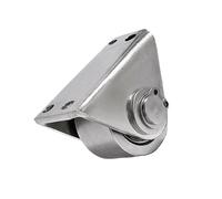 Polea fija con rueda ranurada para cuerda de luz, acero inoxidable | Rodillo de tareas de enrutamiento