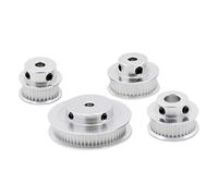 Polea GT2 for impresora 3D, polea de 30, 36, 40, 60 y 80 dientes, diámetro de rueda de 5mm, 8mm, 10mm, ancho de dientes de engranaje de aluminio, pieza de 6mm, 1 Uds.(80T W6 B8)