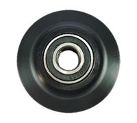 Polea Guía de Armario para Riel Redondo y Viga I, Pom Negro | Rueda Engrosada para 6mm, Alta Carga y Desgaste, Resistente a Corrosión, Evita Inclinación