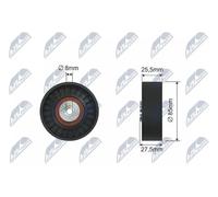 Polea guía de la correa RNK-AU-038 NTY para AUDI V8 A8 D2 A6 C4 A6 C4 Avant
