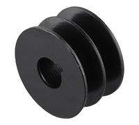 Polea industrial de correa en V doble con ranura de 20 mm para correas tipo A, compatible con motores 168F 170F GX110 GX120 GX200, polea de transmisión de potencia (cabeza plana)