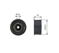 Polea Inversión/guía Correa Distribución Gates T42076 Powergrip™ para Opel