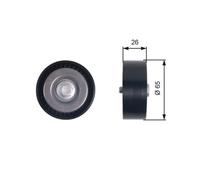 Polea Inversión/guía Correa Poli V Gates T36414 Drivealign™ para Opel Saab