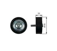 Polea Inversión/guía Correa Poli V Gates T36622 Drivealign™ para Alfa Romeo Fiat