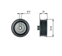 Polea Inversión/guía Correa Poli V Gates T36776 Drivealign™ para Ford
