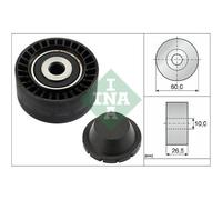 Polea Inversión/guía Correa Poli V Schaeffler Ina 532 0331 10 para Citroën Fiat