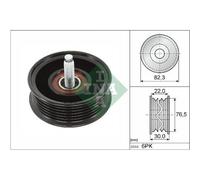 Polea Inversión/guía Correa Poli V Schaeffler Ina 532 0922 10 para Jaguar