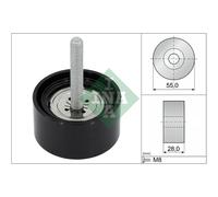 INA 532 0869 10 Polea inversión / guía, correa poli V