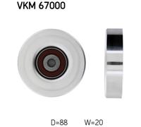 Polea inversión/guía, Correa poly V SKF VKM 67000