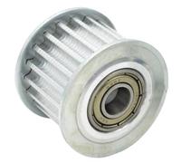Polea loca de correa de tensión, 1 unidad, 5M, 50T, con/sin dientes, 16mm/21mm/27mm, polea de Motor de rodamiento loco de ancho de correa, 10/15/17/20/25mm de diámetro(25mm,With teeth 16mm)