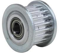 Polea loca de sincronización HTD3M 16T, ancho de correa de 11/16 mm, polea de engranaje loco de rodamiento con dientes, polea loca de diámetro de 3/4/5 mm, tamaño preciso(Width 11mm,Bore 4mm)