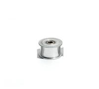 Polea loca HTD5M, polea de correa de transmisión de 32T, ancho de correa de 16/21/27mm con/sin dientes, polea de cojinete de engranaje de diámetro interior de 8/10/12/15mm(10mm,Without Teeth 16mm)