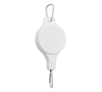 Polea para cesta colgante, colgador retráctil para plantas, jardín, balcón, interior, exterior, ajustable, gancho para colgar en macetas, color blanco