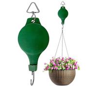 Polea para colgar - Gancho ajustable para cestas y macetas de jardín | Soporte ajustable de riego para macetas de comederos o jardineras de interior y exterior