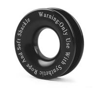Polea para rescate Todoterreno Aluminio Ligero 9.8cm Polea para(Black) | Aleación aluminio alta para resistencia, ligero 320g, anti-óxido, ambientes hostiles, negro//azul
