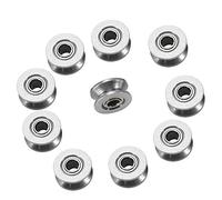 Polea Para Rodamientos De Bolas V624Zz V Durabilidad De Ranura De Blindaje Doble Para Carril Rail De Movimiento Lineal 4 * 13 * 6Mm 10 Unids