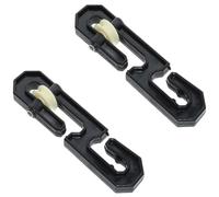 Polea para tendedero de 2 piezas, tensor de tendedero con rueda de nailon, esparcidor de tendedero para exteriores resistente, separador de tendedero en forma de S para tendedero largo y cargas pesada