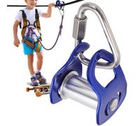 Polea pequeña - bloque de aleación de aluminio para cargas pesadas | polea individual para escalada tendedero bandera mástil bandera casa garaje techo camping bicicleta carga cubo y cesta