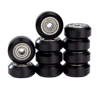 Polea Plástico POM Para Impresora 3D con Rodamiento 625zz Agujero de 5 mm Compatible con Ender 3 Series CR-10 CR-10S Negro 10 piezas