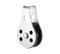 Polea Polea de acero inoxidable con rodamiento carga una sola rueda, polea cuerda elevación giratoria for bloques, corredor, accesorios for barcos y Kayak(2PCS)