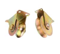 Polea ranurada en V/U resistente para sistemas de cable, paquete de 4 puertas correderas de 2.8 pulgadas (70 mm-U), fitness y levantamiento equint, capacidad de 440 libras, diseño