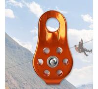 Polea resistente de 20 KN para un manejo eficiente de carga en escenarios de escalada y rescate (naranja)