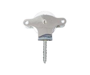 Polea Tendedero Wolfpack Inoxidable 40 mm. / Roldana Metalica con Tirafondo