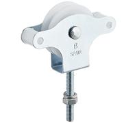 WOLFPACK LINEA PROFESIONAL - Polea Tendedero Zincado 40 mm. Roldana Plástico con Tornillo