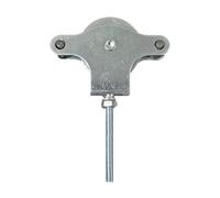 WOLFPACK LINEA PROFESIONAL - Polea Tendedero Zincado 60 mm. Roldana Metal con Tornillo