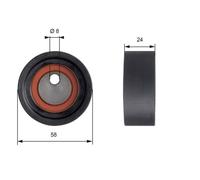 Polea Tensora Correa Dentada Gates T41064 Powergrip™ para Subaru Suzuki
