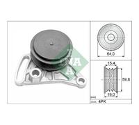 Polea Tensora Correa Poli V Schaeffler Ina 531 0309 10 para Audi Seat Skoda VW