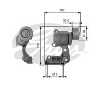 Polea tensora, Correa poly V DriveAlign GATES T38410