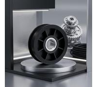 Polea tensora de correa para secadora Bosch para siemens para neff - Pieza de repuesto de rodillo tensor de 45 mm de diámetro (2)