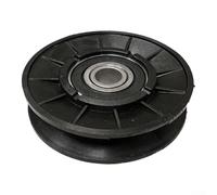 Polea tensora de cortacésped para 91178 091178 420613, pieza de repuesto de rueda tensora de correa de cubierta, accesorio de tractor de jardín de acero negro resistente (1 unidad)