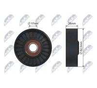 Polea tensora de la correa trapezoidal RNK-AU-031 NTY para AUDI A8 D2 A6 C5