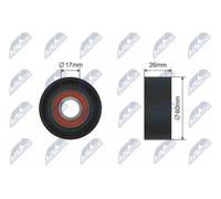 Polea tensora de la correa trapezoidal RNK-BM-033 NTY para BMW 3 5 Touring 5 X5