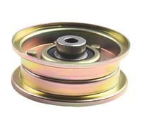 Polea tensora de metal de 3 pulgadas para 756-0981A 756-04224, rueda guía de correa de cubierta de tractor de césped, pieza de repuesto para cortacésped compatible con blanco al aire libre para