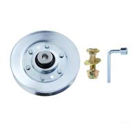 Polea tensora de repuesto para cortacésped Y155H107RBA, TC138L, PXT12530 - Rueda tensora de guía de correa de cubierta de metal compatible con tractor de jardín 146763, 593787801 para pieza de