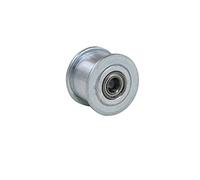 Polea tensora de sincronización HTD3M 18T, ancho de correa de 11/16 mm, polea de engranaje tensor de rodamiento sin dientes de 3/4/5/6 mm de diámetro, polea loca, tamaño preciso(Width 16mm,Bore 5mm)