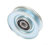 Polea tensora plana compatible con tractores de césped Jonsered Riding Sustituye al OEM 179050 186007 199532 199534 Rueda guía de correa de cubierta de servicio 64,5 mm de diámetro 18 mm de altura