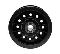 Polea tensora plana de repuesto AM115459 280-679, pieza de cortacésped negra de metal de 3.5 pulgadas, compatible con lx y gx, 12 mm interior y 3-1/2 pulgadas de diámetro exterior para