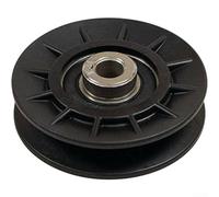 Polea tensora resistente de repuesto para y para la serie GT, compatible con AM115460, rueda guía de correa de cubierta de plástico para tractores de césped, 3/4 pulgadas de altura, 13/32 pulgadas