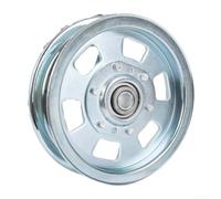 Polea tensora, rueda plana de repuesto para cubierta de cortacésped de 48 a 72 pulgadas, tensor de correa resistente para tractor de césped