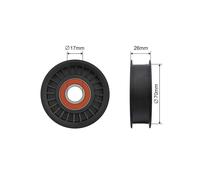Polea Tensora V-Banda Para Mercedes Clase C W203 2.3-3.5 04-10