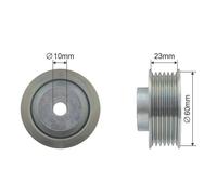 Tensor de Correa Brazo Polea Tensora Para Suzuki Grand Vitara I 2.0d 07.01-09.05