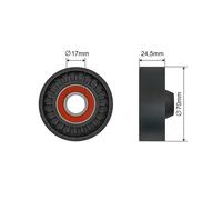 NTY Rodillo De Correa Para Volvo XC90 I 275 D5 AWD D3/D5 V70 II SW 2.4