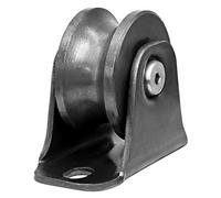 poleas de acero tipo U, Rueda de polea con ranura en U doble rodamiento for cables metálicos y puertas correderas, varios tamaños(98mm)