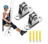 Poleas De Elevación - Rodillo De Cuerda Pequeño Y Silencioso - Polea De Cable Inoxidable Robusta Capacidad De Carga 80 Kg | Para Almacenamiento De Techo Pared Garaje Hogar Equipo de Gimnasio Escalada